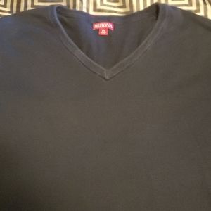 Black v-neck sweater